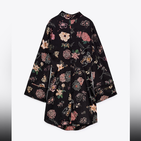 ZARA SHORT FLORAL PRINT DRESS - Picture 7 of 13